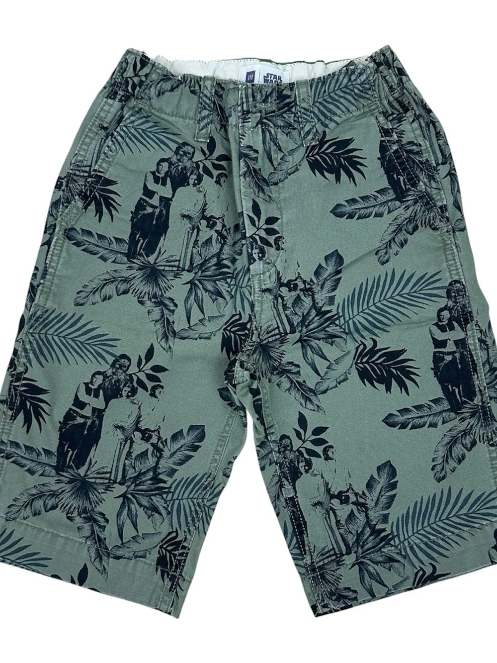 GAP Green Star Wars Tropical Print Shorts